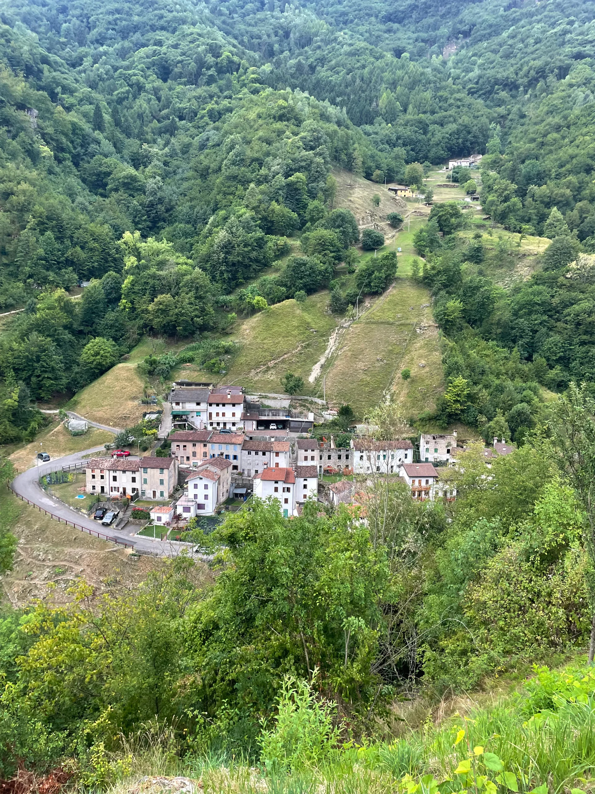 Vista panoramica dalla Valle di Schievenin